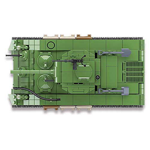 Fujinfeng Tanque Militar Juguete, 726 Piezas Tank Toy Juego de Construcción - Compatible con Lego (Este Producto no es Creado ni Vendido por Lego) - ww2 Swat V12 Engine Sherman M4A1 Tank