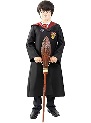 Funidelia | Escoba Harry Potter Nimbus 2000 Oficial para Hombre y Mujer ▶ Películas & Series, Magos, Gryffindor, Hogwarts - Color: Marrón, Accesorio para Disfraz - Licencia: 100% Oficial