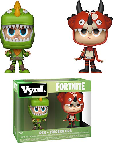 Funko 35273 VYNL 4" 2-Pack: Fortnite: Rex & Tricera Ops, Multi