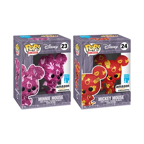 Funko 55669 ASST POP Artist Series DTV- 2PC Mickey and Minnie Bundle Amazon Exclusive