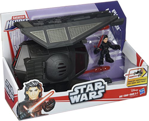 Galactic Heroes Star Wars The Last Jedi Kylo Ren and Tie Silencer Vehicle