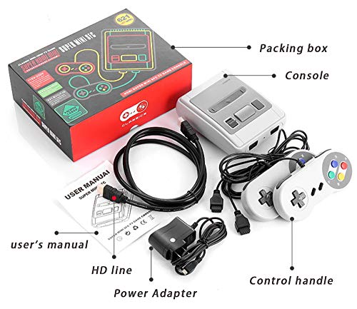 GENEIRC Family Retro Consola Construido 621 Videojuegos Salida HDMI con Dos Controladores