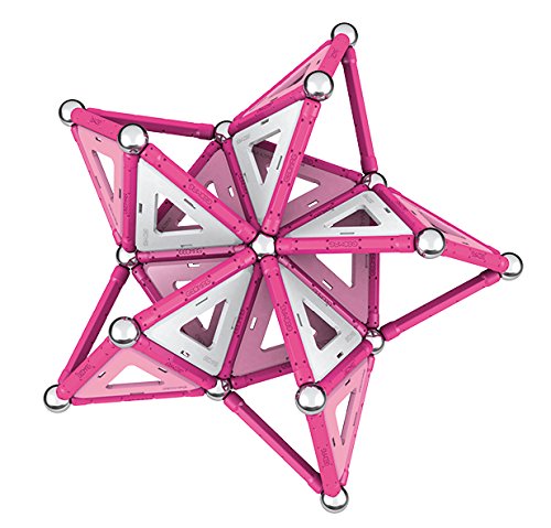 Geomag Pink Construcciones magnéticas y juegos educativos, 104 Pizas (344), Multicolor