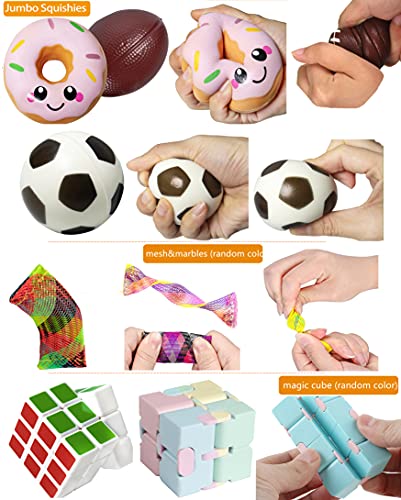 Gmajtars Fidget Sensory Toy Pack Barato, Set de Juguetes Sensoriales Antiestrés Anti Estres Push Pop Bubble Figwt Figet Fidget Toys Box para Niños Adultos Regalo Fiesta Navidad Cumpleaños