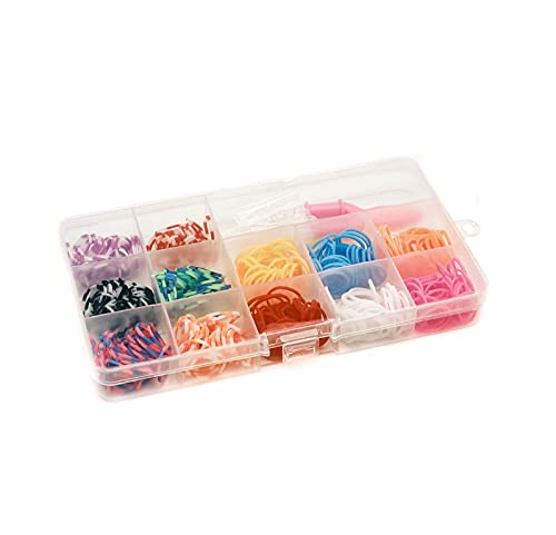 Gomillas para Hacer Pulseras de Colores, Gomitas Pulseras Banda Elástica para Hacer Pulseras con Gomas, Bandas de Goma de Juguete para Niños, Kit Para Pulseras conjunto de tejido de banda de goma