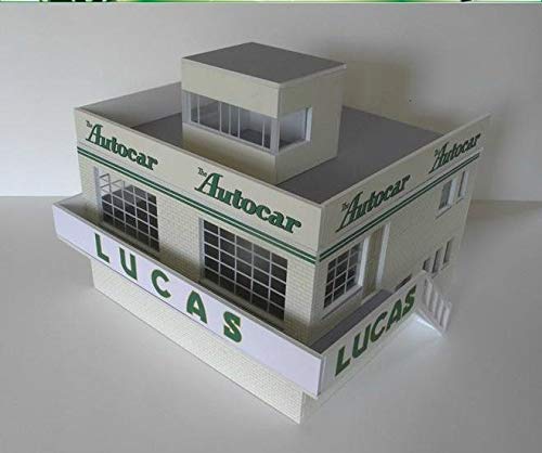 Greenhills Scalextric Slot Car Building Kit 1950's Goodwood Clubhouse 1:32 Scale MACC827