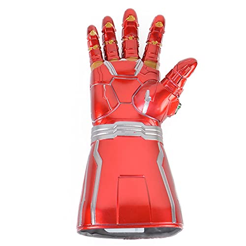Guantelete para Adulto/Niño de Iron Man Vengadores Endgame, Guantelete Gemas del Infinito, con Efectos Luminosos Disfraz de Cosplay Halloween CHILD