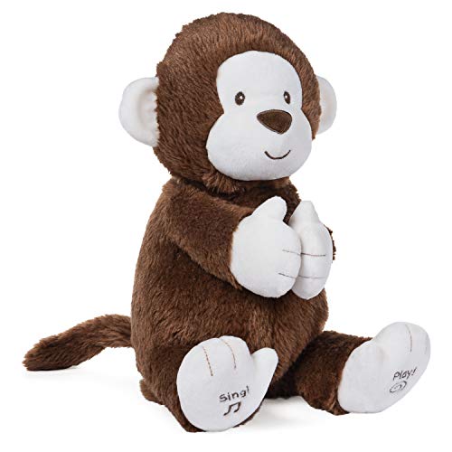 GUND 6058926 Clappy el Mono Animé - Peluche de bebé Interactivo