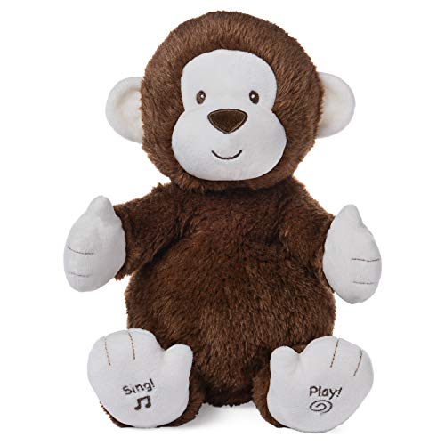 GUND 6058926 Clappy el Mono Animé - Peluche de bebé Interactivo