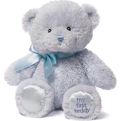 Gund Il Mio Primo - Oso de Peluche Azul, 25 cm, para bebé, 6055511