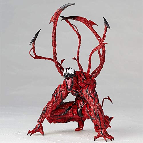 GYH Cletus Rojo Kasady Venom Carnage El Asombroso Spiderman Juguetes para héroe inverso BJD Caliente Figura de acción móvil Modelo Spiderman 16cm Alto (#)''