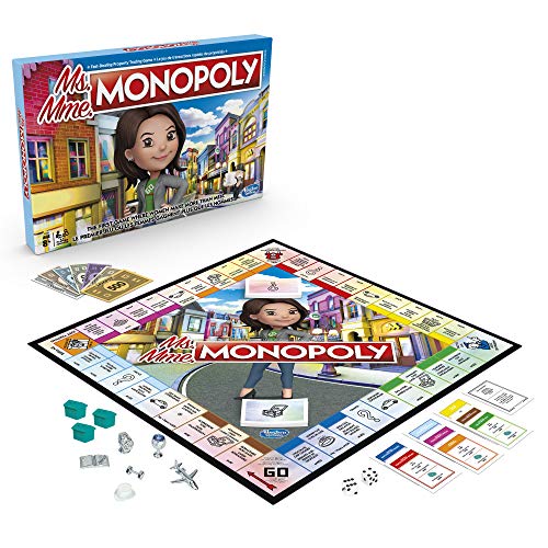Hasbro - Ms Monopoly Board Game First Game Where Women Make More Than Men (English/French)