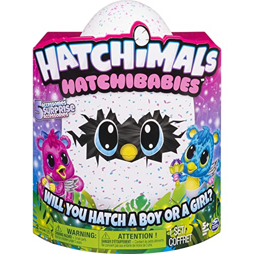 Hatchimals HatchiBabies Cheetree, Huevo para incubar con bebé Interactivo para Mascotas (los Estilos Pueden Variar), para Edades de 5 años en adelante