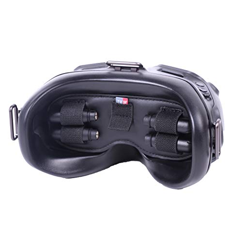 Hensych Protector de lente Multifuncional Cubierta Protectora para D-J-I FPV Gafas V2 a prueba de polvo Parasol Pad Antena MicroSD Tarjeta Almacenamiento Titular para FPV Combo Accesorios
