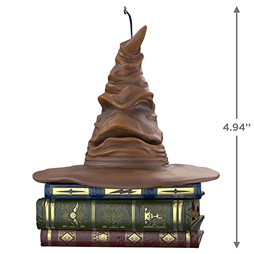 HHKX100822 Harry Potter Sorting Hat, Sound And Motion Sombrero de Navidad Decoración de Navidad, Harry Potter Sorting Hat Ornamento de Navidad, Harry Potter Sorting Hat Hablar Ornamento puede hablar