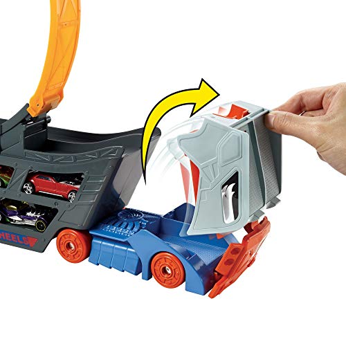 Hot Wheels - Camión Looping acrobático, Accesorios para Pistas de Coches de Juguetes (Mattel GWT38)