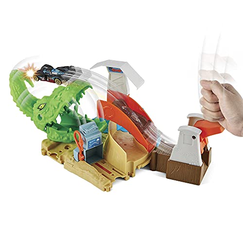 Hot Wheels Toxic Gator Attack, Play Set, Multicolor (Mattel GTT69)