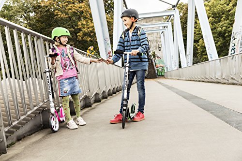 Hudora 14738 Big Wheel GC 205 - Patinete (ruedas de 205 mm), color plateado y rosa