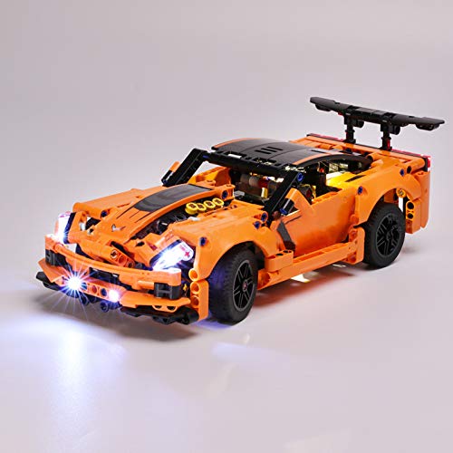 icuanuty Kit de Iluminación LED para Lego 42093, Kit de Luces Compatible con Lego Technic Chevrolet Corvette ZR1 (No Incluye Modelo Lego)