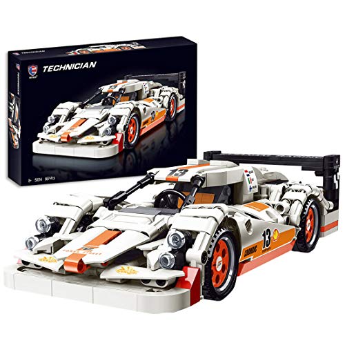 IKAO Technic - Juego de 667 piezas de construcción para McLaren Senna GTR Racing Sports Car Building Blocks Sets para niños y adultos, compatible con Lego