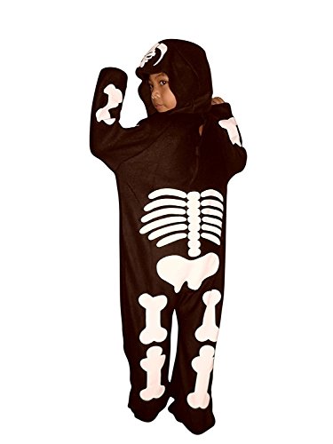 Ikumaal F70 Tamaño Traje 6-7 años Esqueleto para Halloween y Carnaval
