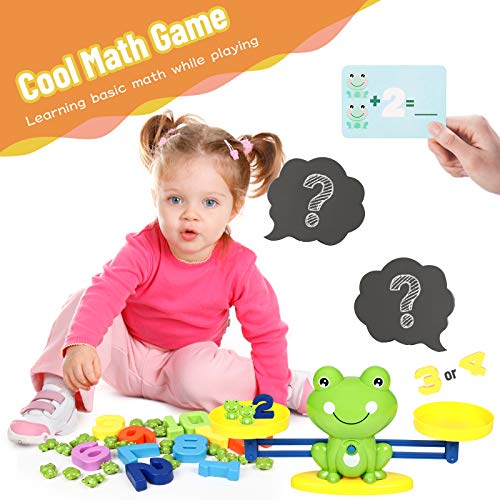 iNeego Juguetes Niños 2-8 Años Juguetes Educativos 2 Años Rana Equilibrio Juguete de Matemáticas 2 Años, Juguetes Interactivos, Juguetes Montessori para Niños y Niñas 2-8 Años
