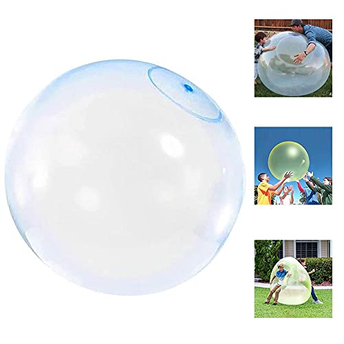 Inflable Burbuja Bolas Diversión Super Bubble Bola de la Burbuja niños de Juguete de Agua Gigante Azul 60cm