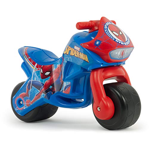 INJUSA - Correpasillos Twin Dessert Spiderman con Decoración Permanente e Impermeable y Ruedas Anchas Recomendado a niños +18 Meses