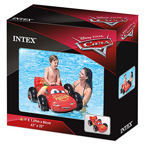 Intex 57516NP - Coche hinchable de licencia Cars para piscina 109 x 84 x 41 cm