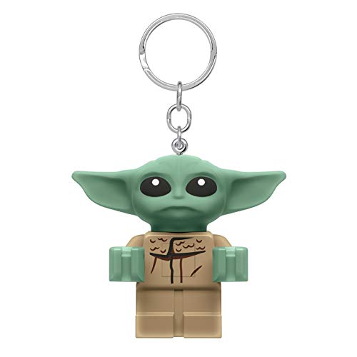 IQ-Spiele Star Wars The Mandalorian Llavero Grogu The Child Figura Lego con luz 6cm Verde