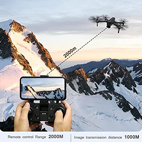 J-Clock Drone Plegable para Adultos con evitación Inteligente obstáculos, GPS FPV Drones con cámara 4K HD para Adultos, 60 min (30 + 30) duración la batería Incluye 2 baterías y Estuche Transporte