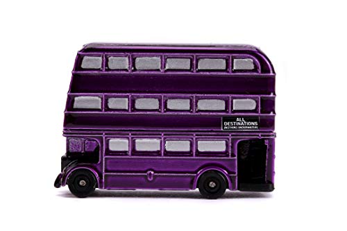 Jada Toys 253181002 Harry Potter 2 Nano Coche Coleccionable de Die-Cast, 959 Ford Anglia Knight Bus, Juego de 4 cm, a Partir de 8 años