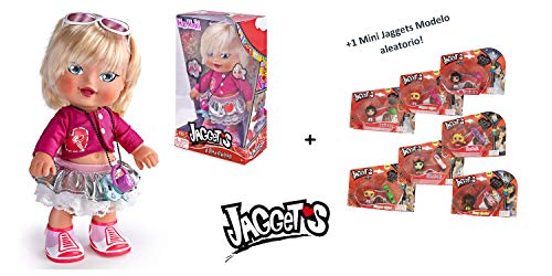 Jaggets - Muñeca Mini Model 14"/35cm en Caja (Famosa 700013785) + 1 Mini Luminosa Jaggets aleatoria 1'5"/4cm en Blister (Famosa 70014074)