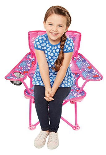 Jakks Pacific Silla de campamento Minnie para niños, silla portátil plegable N Go con bolsa de transporte, Minnie - Arcos