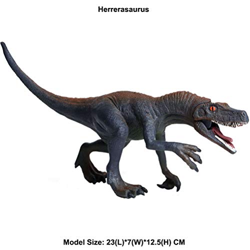 JOKFEICE Juguete de Dinosaurio Realista Herrerasaurus Animal Figuras Proyecto de Ciencia, decoración de la Torta, cumpleaños para niños pequeños 3 4 5