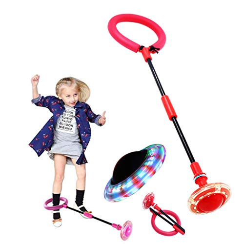 Joyibay Saltar Bola Creativo Plegable Brillante Swing Ball Juguete Deportivo Juguete De Fitness para Niños