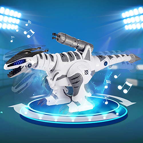 Juguete Robot de Dinosaurios, ANTAPRCIS RC Robot para Niños con Modo de Batalla, Interactivo Mascota Programable Bailar y Cantar, Regalo para Niños