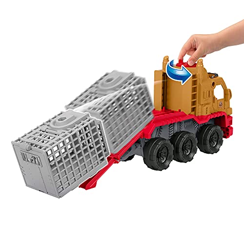 Jurassic World Camión de transporte para dinosaurios Coche de juguete Mattel HCH97