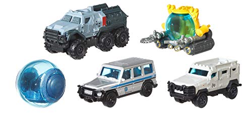 Jurassic World Matchbox Pack de 5 Coches Juguetes, Modelos Surtidos (Mattel FMX40)