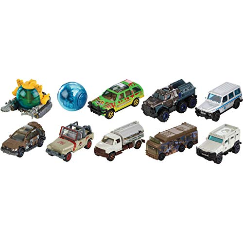 Jurassic World - Surtido vehículos Matchbox (Mattel FMW90), modelos surtidos