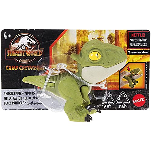 Jurassic World Velociraptor Charlie Snap Squad Camp Cretaceous Netflix 4+ Mattel