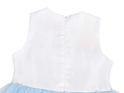 Jurebecia Disfraz Princesa Vestido de Unicornio para Niña Bebé Disfraz de Fiesta Princesa Tutú Vestido Halloween Princesa Fiesta de Cumpleaños Azul 9-10 Años