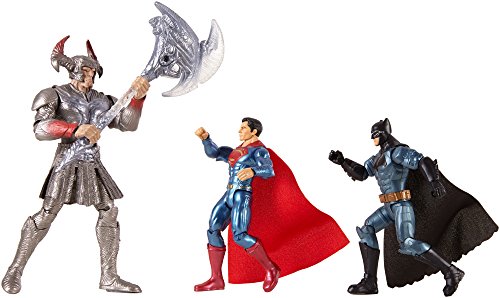 Justice League - Pack de 3 muñecos Batman, Superman y Steppenwolf (Mattel FGG57)