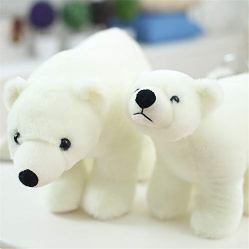 JWC Oso de Nieve ártico de Peluche de Animal de Peluche, Juguetes de Cuento de Tigre, Osos Polares, Juguete de Peluche, Lindo, para niños, Juguetes para Dormir, Regalos de cumpleaños de Navidad