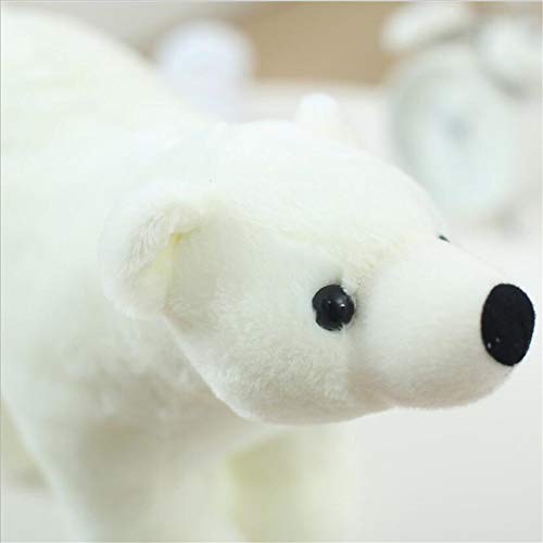 JWC Oso de Nieve ártico de Peluche de Animal de Peluche, Juguetes de Cuento de Tigre, Osos Polares, Juguete de Peluche, Lindo, para niños, Juguetes para Dormir, Regalos de cumpleaños de Navidad