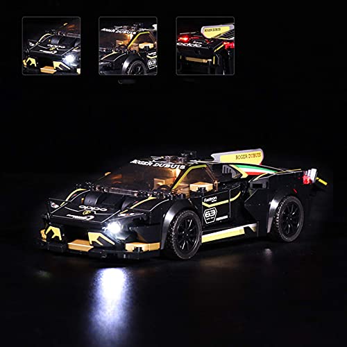 KCGNBQING Kit de iluminación LED para Lego Campeones de Velocidad Lamborghini, Compatible con Lego 76899 Modelo de Bloques de construcción Montaje de Rompecabezas