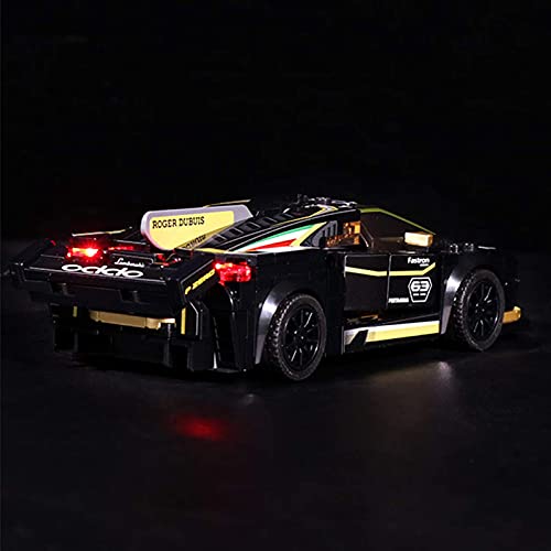 KCGNBQING Kit de iluminación LED para Lego Campeones de Velocidad Lamborghini, Compatible con Lego 76899 Modelo de Bloques de construcción Montaje de Rompecabezas