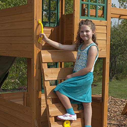 KidKraft- Agarraderas de mano como accesorio para parques infantiles exteriores y estructuras escalables , Color Amarillo (A24504)