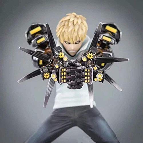 KIJIGHG Figuras de acción One Punch-Man Genos Personajes Animados discípulos de Saitama Genos Figura de Anime Figura de acción Modelo de Personaje 15cm