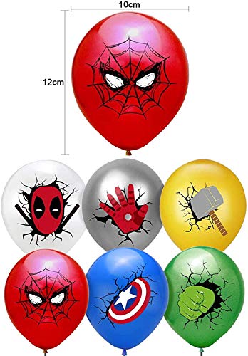 Kit de Decoracion Cumpleaños Superheroes Globos de Superheroes Feliz Cumpleaños del Pancarta Superheroes Fiesta Temáticos Superhéroe Suministros